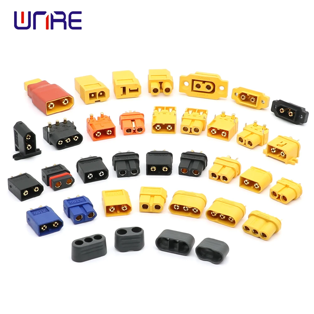 Lot De 5 Paires De Connecteurs XT60H Mâle/femelle – Dorés, Avec Capuchons, 60 A, Pour Batterie Lipo