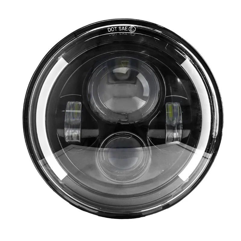 

7-Inch LED Jeep Wrangler Headlight Upgrade Off-Road Motorcycle Harley Spot Light Hi-Lo Beam 100W Led Lights Car Accessories