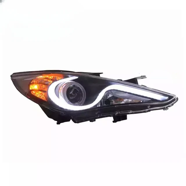 Car Head Lamp Angel Eyes LED Headlight For Hyundai Sonata 2011 2012 2013 2014 2015 2016 2017 2018custom