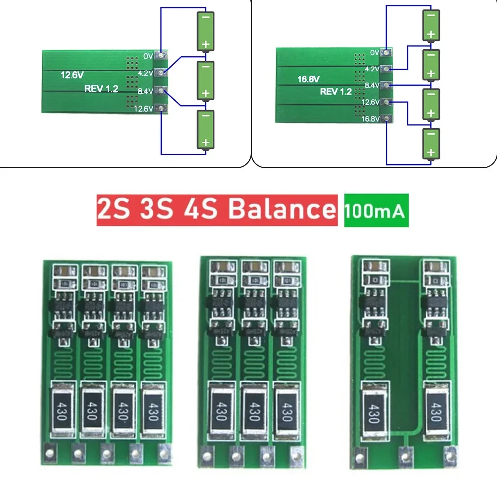 2S 3S 4S 100MA tablica balansująca baterię litową wyważarka baterii litowo-jonowej tablica prądowa części zamienne akcesoria elektroniczne