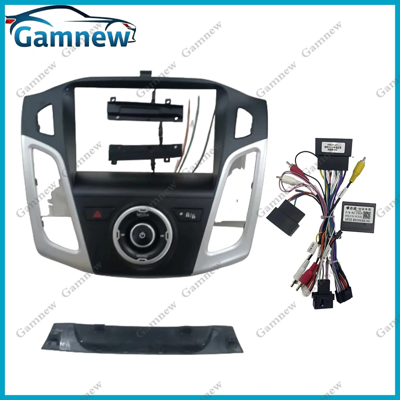 포드 포커스 2012-2015 용 9 인치 자동차 프레임 근막 어댑터 안드로이드 라디오 대시 피팅 패널 키트