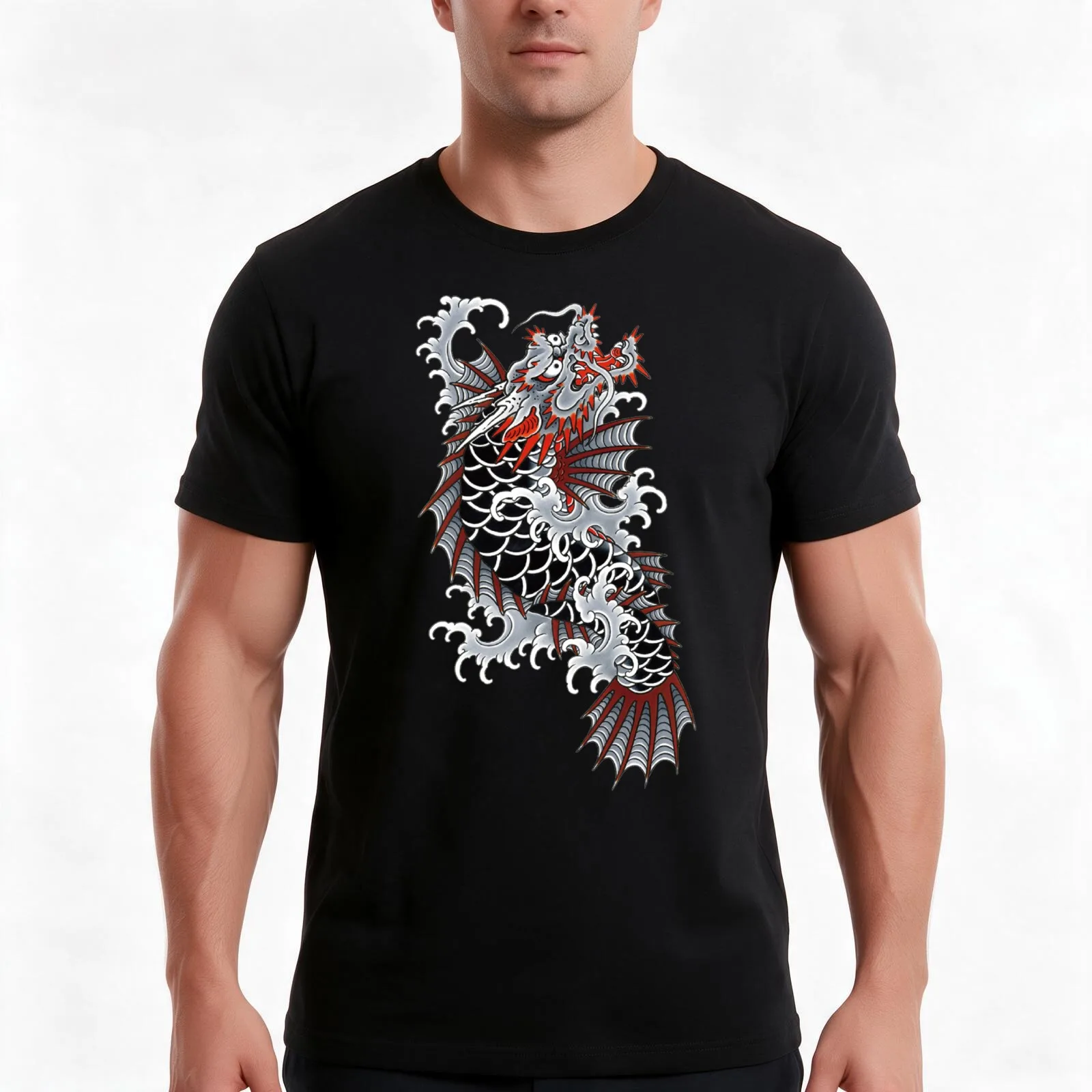 Yakuza Ichiban Tattoo T-Shirt Summer Casual Cotton Tee Oversized Streetwear Tops Vintage Graphic Print Unisex Men Women