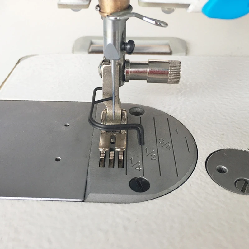 Pied-de-biche à changement rapide, dispositif à vis, point de verrouillage industriel, pièces de Machine à coudre, pince instantanée, support de pieds facile à ressort, 1/5 pièces