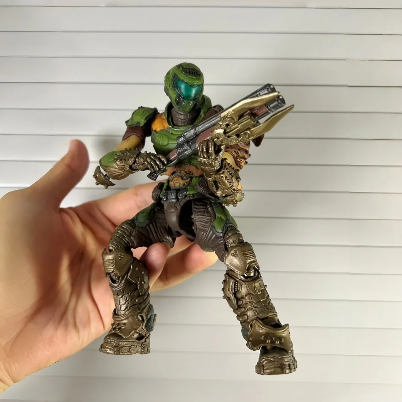 متوفر 16 سم Arkham Factory Figma # Sp-140 Doom لعبة شخصيات الحركة المفصلية الأبدية نموذج قابل للجمع هدية زينة لسطح المكتب #6