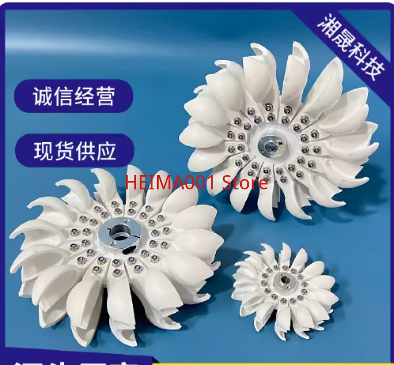 High Efficiency Pelton Impeller Impact Water Wheel Bucket Tray DIY Hydro Generator Lightweight and Robust