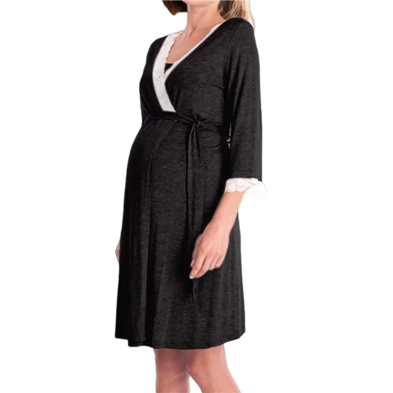 abtj-women's-maternity-robe-pregnancy-breastfeeding-bathrobes-labor-delivery-nightgowns-black-s