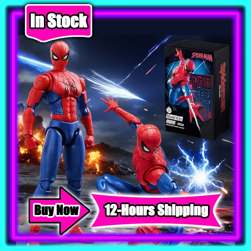 In Stock Blokees BND Spider-Man Champion Class Brand New Day Spiderman Model Kit Spider Man Action Figure Collectible Gift Toys