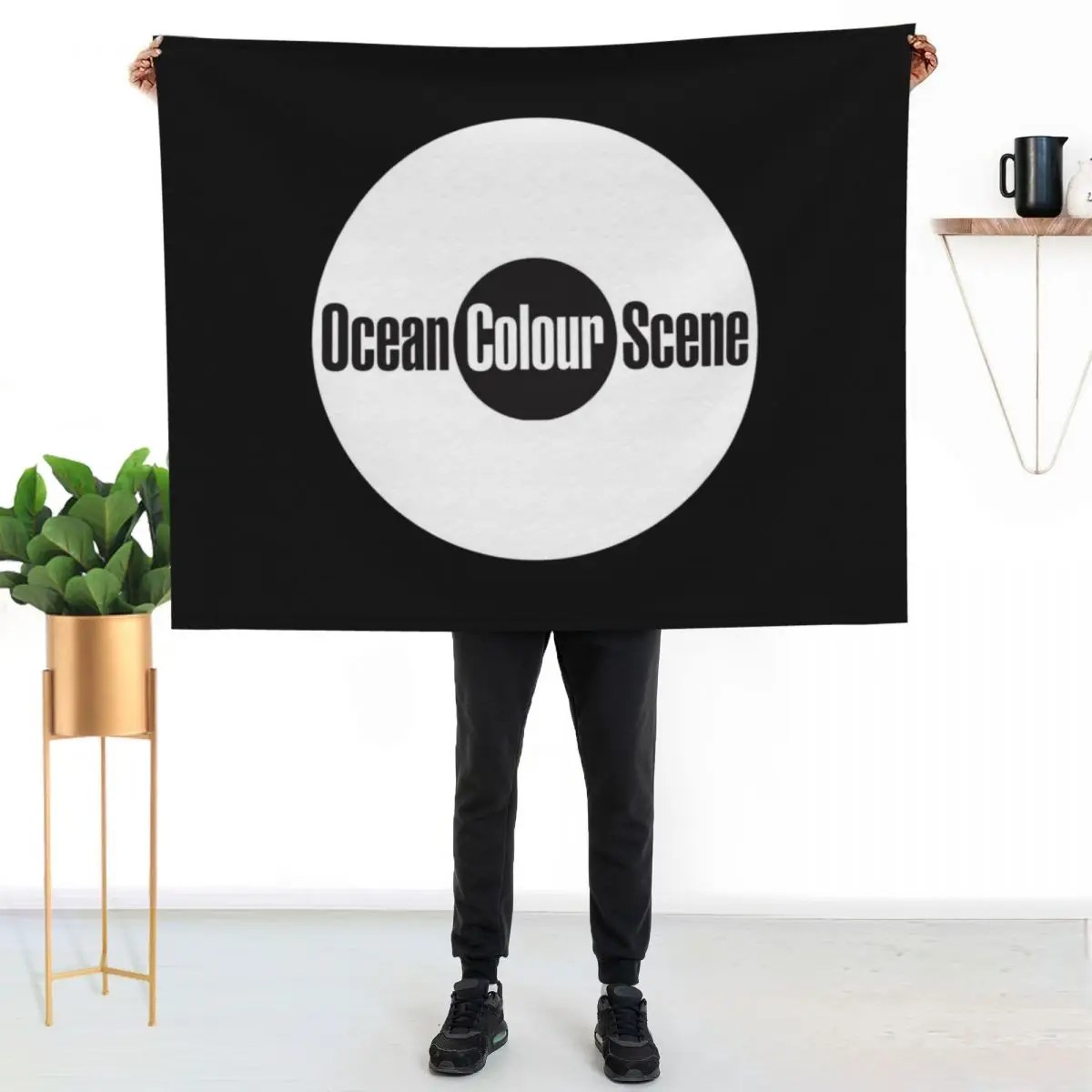 Ocean Colour Scene Throw Blanket Flannel Fabric Kid'S Vintage Decoratives Sofas Weighted Blankets