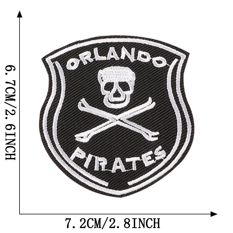 Punk Patches Eisen auf für Kleidung Designer Schädel Outdoor bestickt Parche Bordado Para Ropa Termoadesive Rock Nähen Diy Jacke – Detail 10