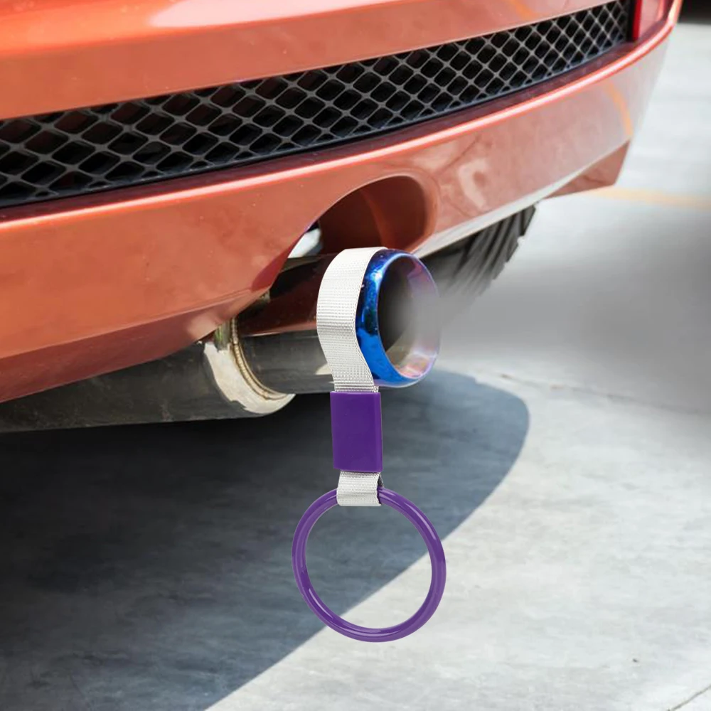 Subway Train Bus Handle Strap Charm Drift JDM TSURIKAWA RING Car Rear Bumper Warning Loop Round Car Interior Pull Ring