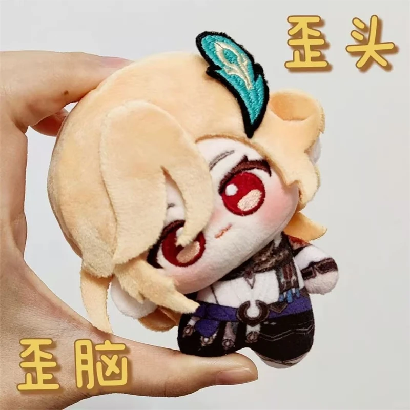 ตุ๊กตาคอสเพลย์คาเวห์จากเกม Genshin Impact ขนาด 10 ซม. ของเล่นตุ๊กตาผ้ากำมะหยี่ ของตกแต่งกระเป๋าเป้สะพายหลัง ของขวัญวันเกิดสำหรับเด็ก