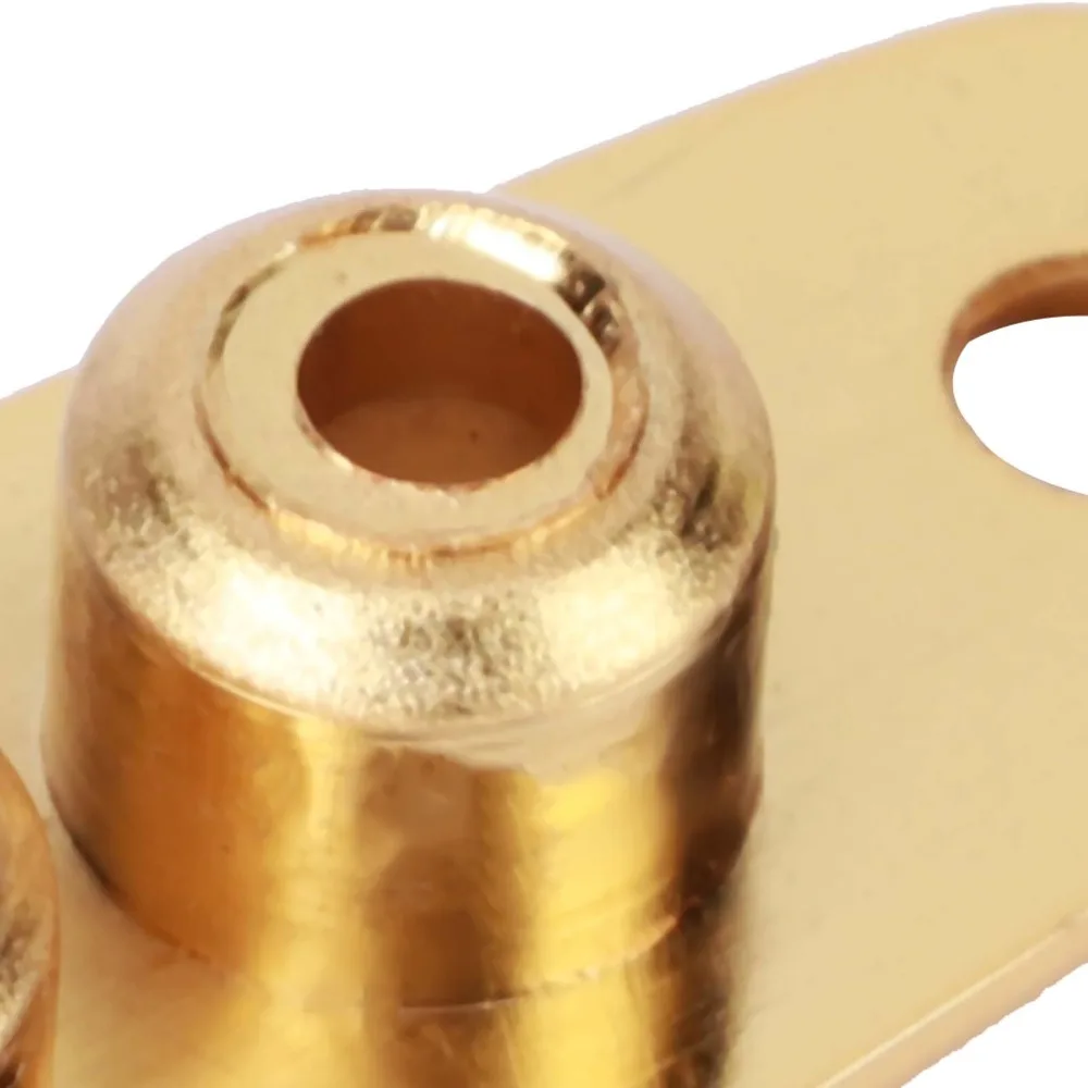 Metal ​Guitar String Through Plate​ ​With Mounting Screws​ Gold/Black/Silver ​String Thru Body Ferrule​