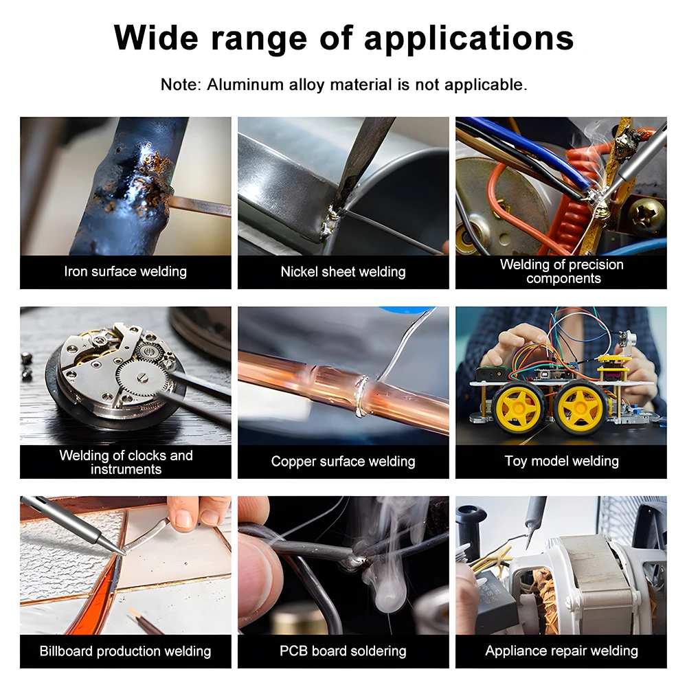 تدفق السائل الفولاذ المقاوم للصدأ قوي متعدد الوظائف لا تنظيف سبيكة لحام لحام المياه 18650 بطارية