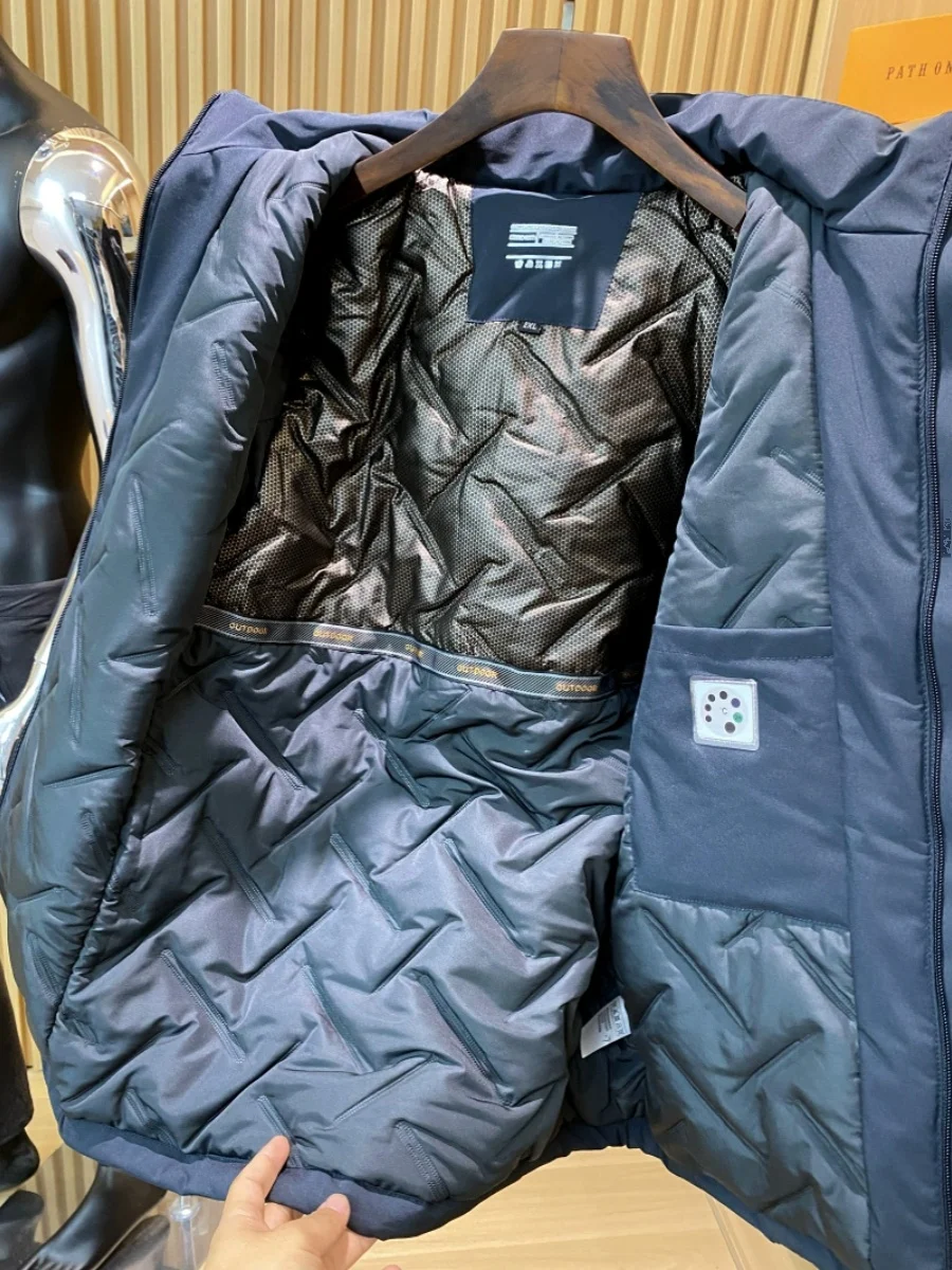 سترة رجالية من القطن للاستخدام الخارجي من Jaet down بديلة من الألياف الدافئة بغطاء للرأس مناسبة للخريف والشتاء قابلة للتنفس للشباب