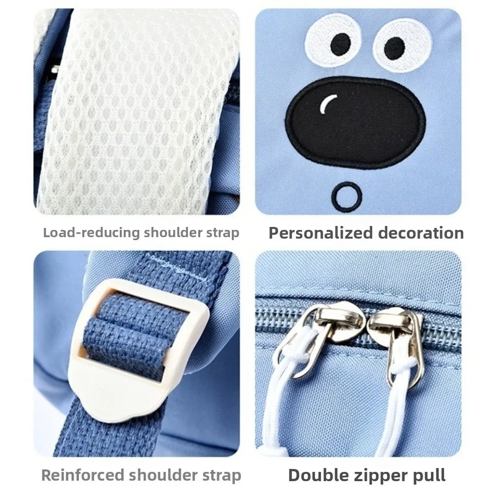 Zaino per cuccioli simpatico cartone animato Zaino per studenti con tracolla regolabile di grande capacità Zaino per ragazze con cerniera stile Ins regalo