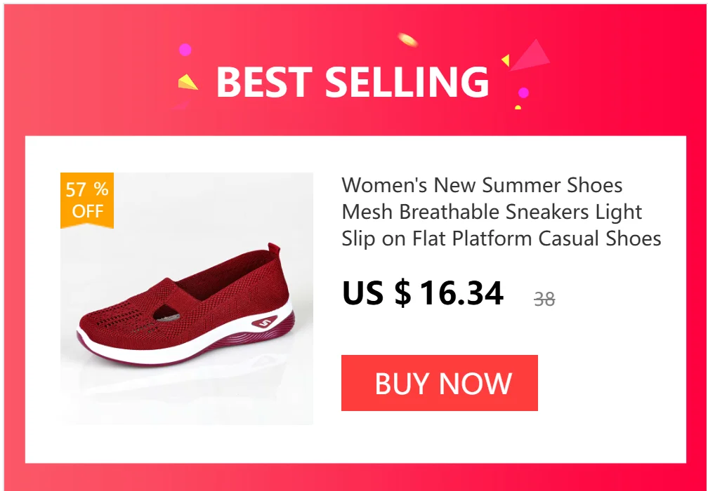 Women's Summer Shoes Breathable Flat with A Casual Women's Sneakers Comfortable Soft Sole Large Size 36-43 Cheap Shoes Clearance