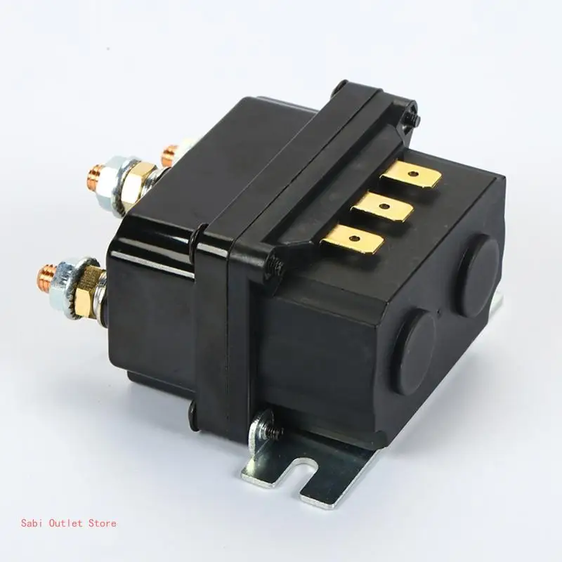 Auto Car Electromagnetic Solenoid Contactor Winch Thumb For ATV/UTV Universal 12V 250A