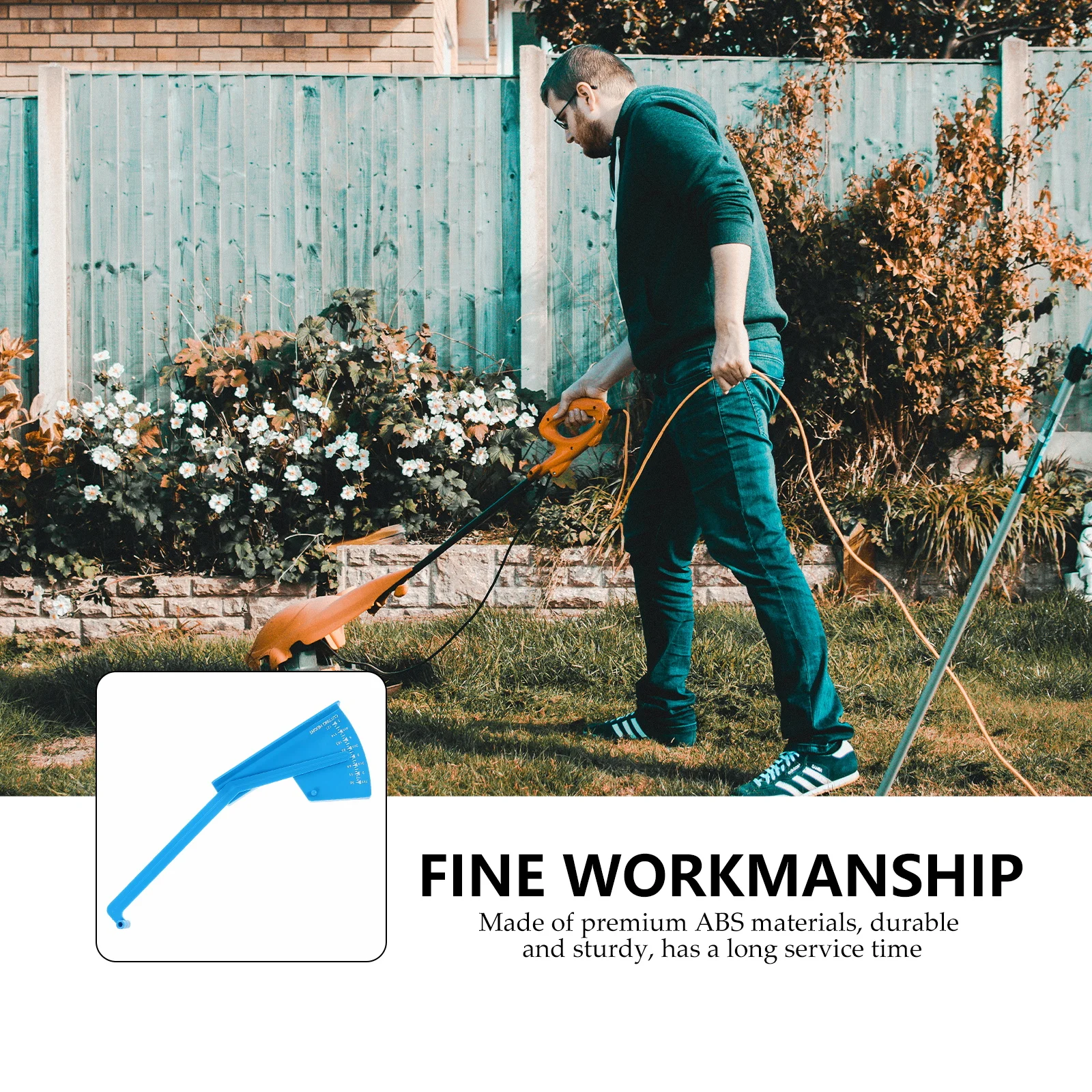 

2 Pcs Balance Ruler Lawn Mower Deck Level Leveling Grooming Measure Tools Garden Gauge Abs Gauges Meter