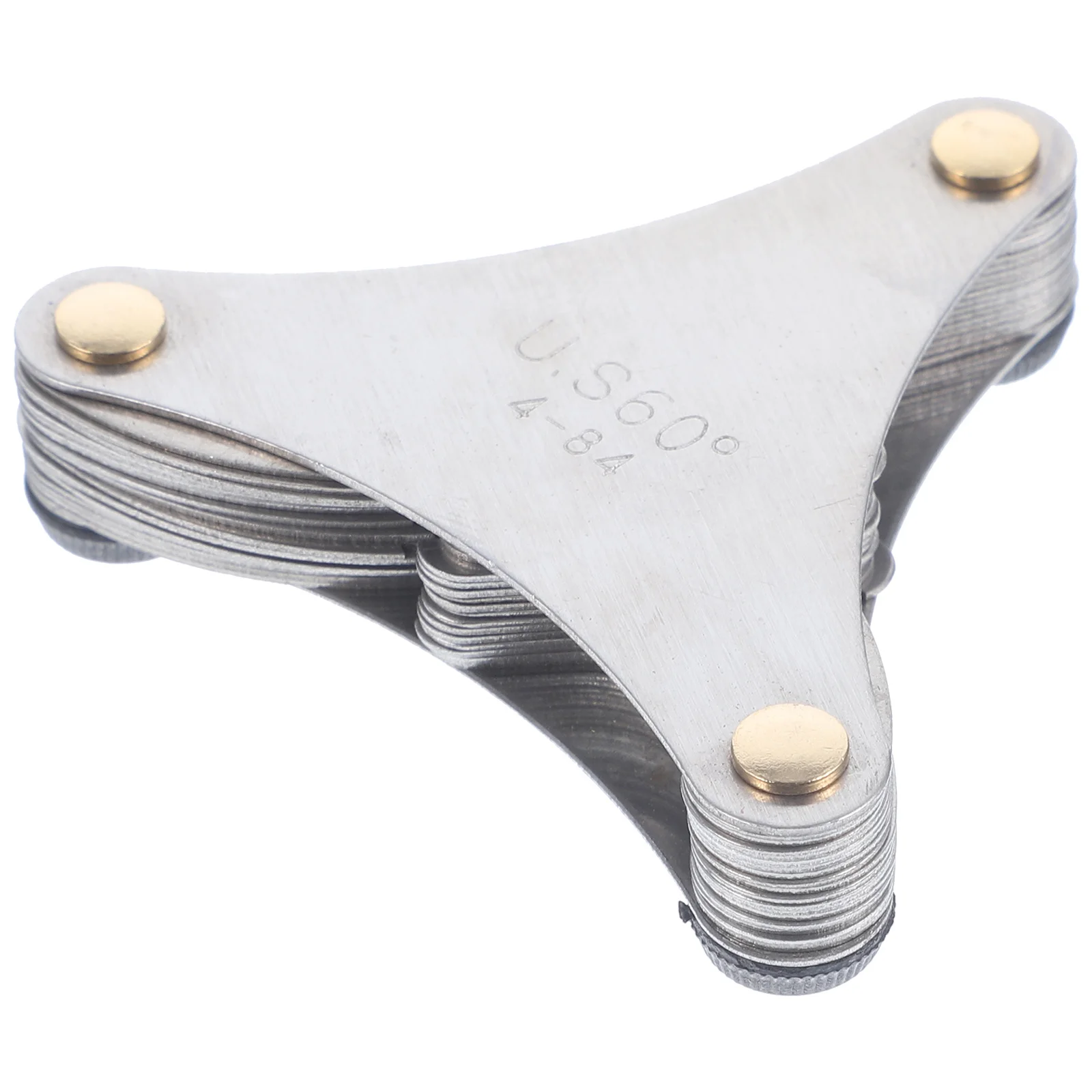 

Stainless Thread Gauge Professional Pitch Measuring Tool Clear Toothed Edges Digital Embossing High Strength Flexible Elegant