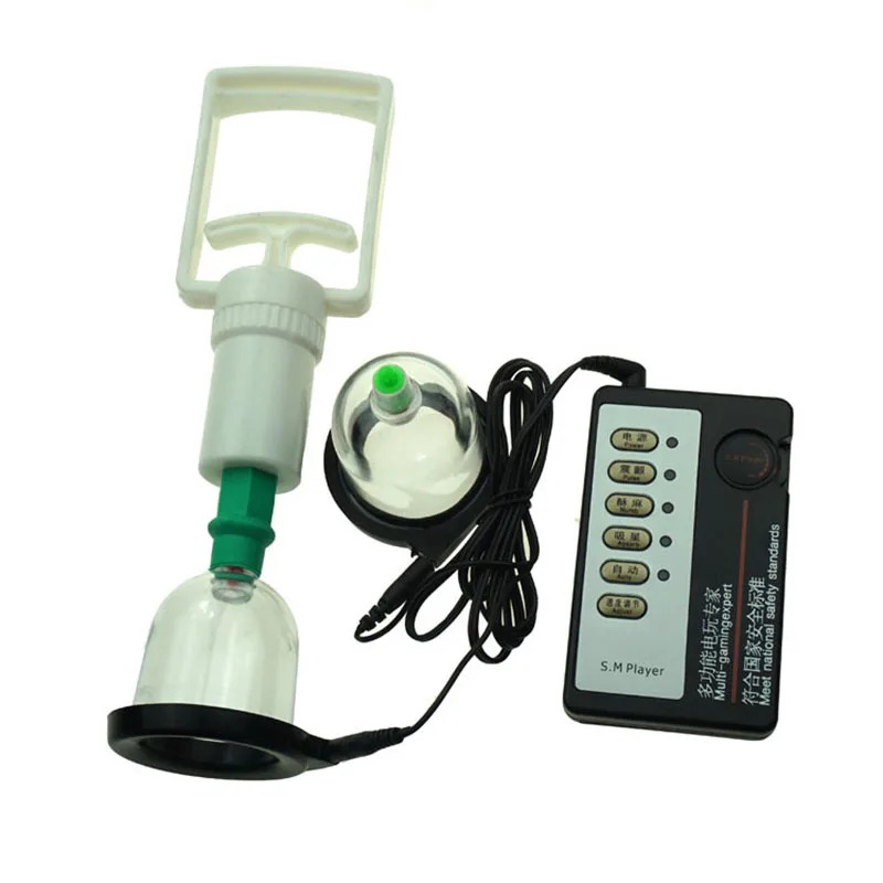 3 in 1 cu ing therapy is breast enhancement massager increase vacuum electric shock therapy massager free shipping