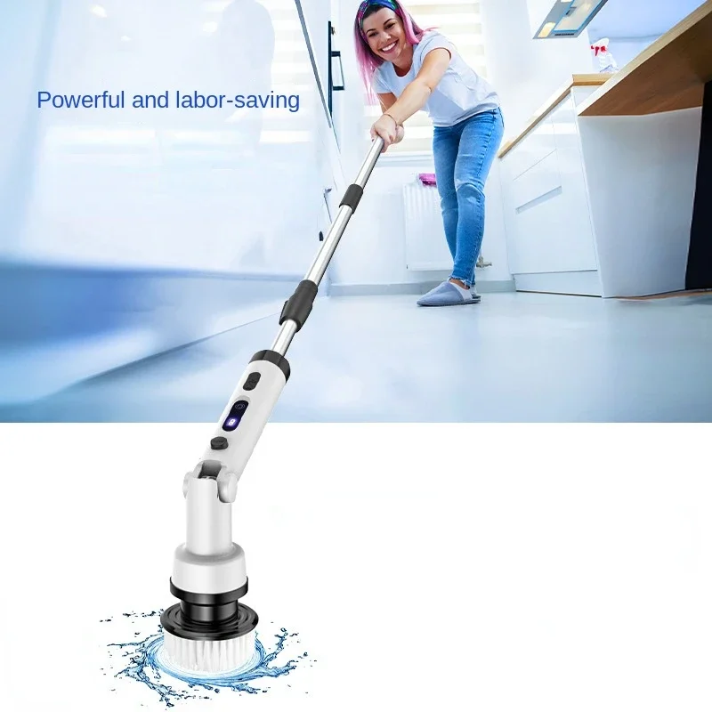 Long-Handle Multi-function Kitchen Cleaning Brush sets Home bathroom Scalable Cleaning Tool Electric Cleaning toilet Brush