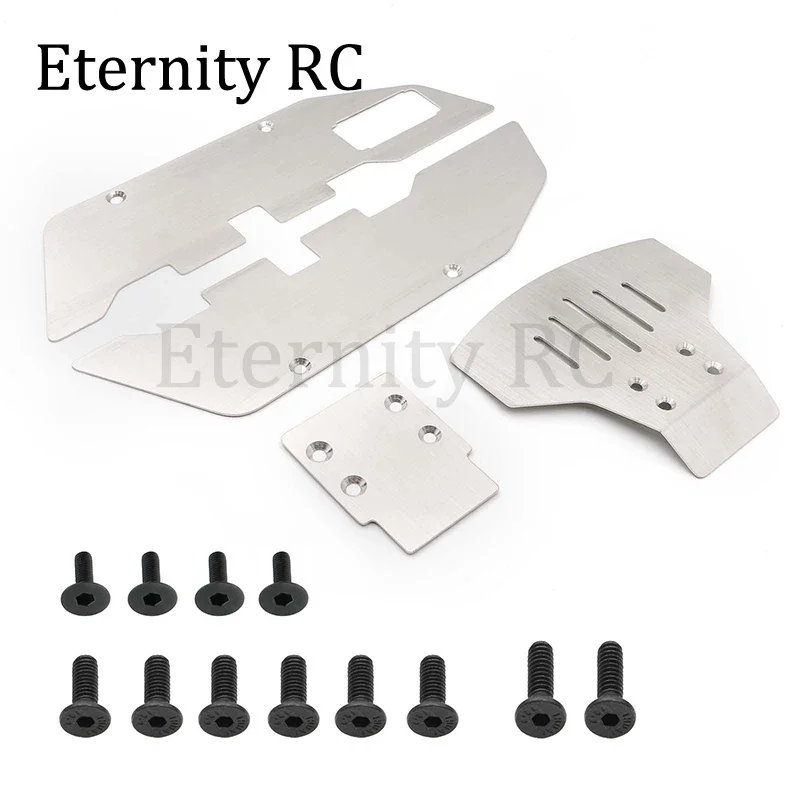 Metal Chassis Armor Protection Protector Skid Plate for Traxxas Slash 2WD 1/10 RC Car Upgrade Parts Metal Chassis Armor Protect
