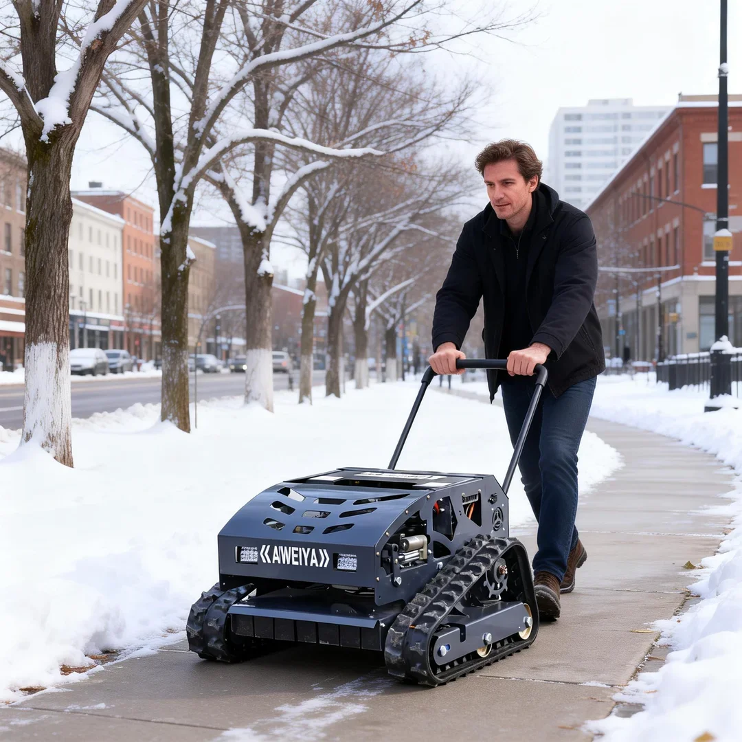 Customized Cordless Remote Control Lawn Mower - Compact Portable Tool for Easy Yard Grass Trimming