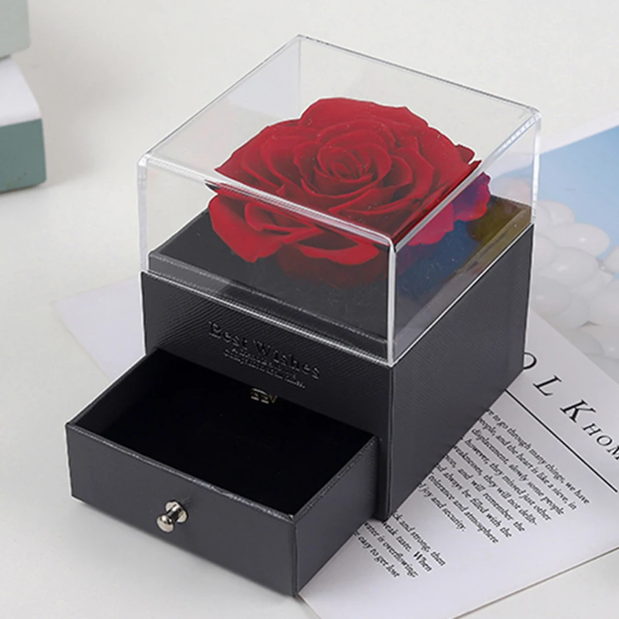Custom Color Photo Projection Necklace With Luxury Rose Gift Box Stainless Steel Chain Anniversary Birthday Gift Romantic Party - Image 3