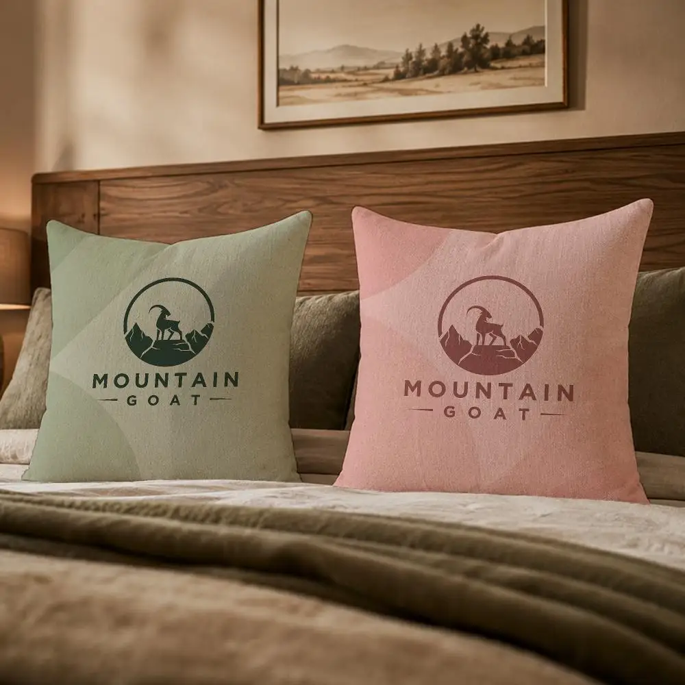 Famous Brand B-Backcountry Goat logoS Cushion Cover Ultra Soft Throw Pillow Cover Skin Friendly for Sofa Bed Home Decor Gift