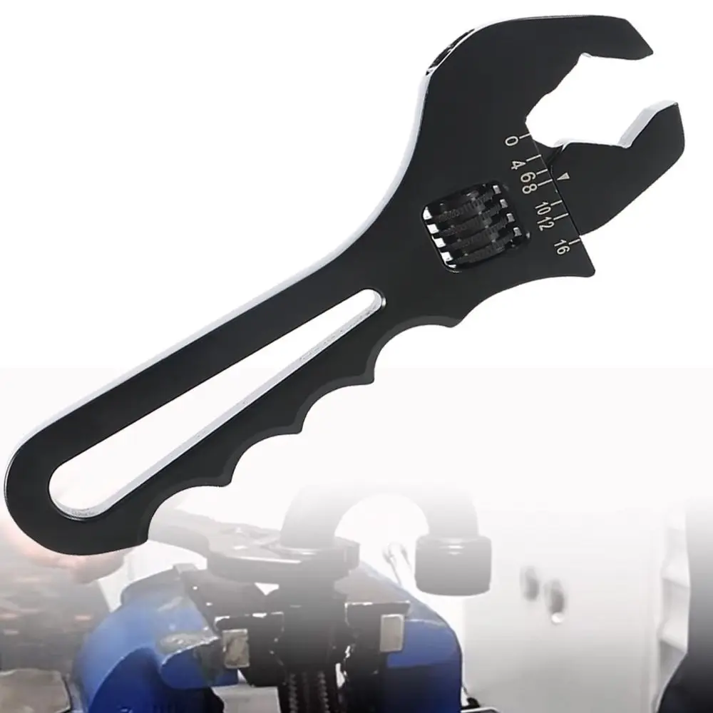 

Lightweight Adjustable Wrench 3AN-16AN Aluminum AN Hose Fitting Spanner Manual Red/Blue/Black Oil Hose End Fitting Spanner