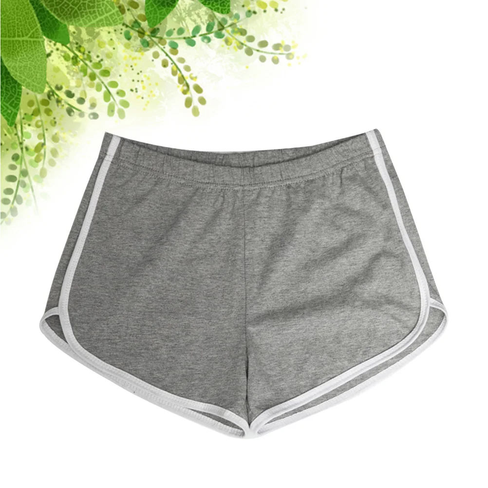 

Women'S Running Short Pants Quick Dry Breathable Yoga Pants For Gym Sports Lightweight Elastic Waist Grey