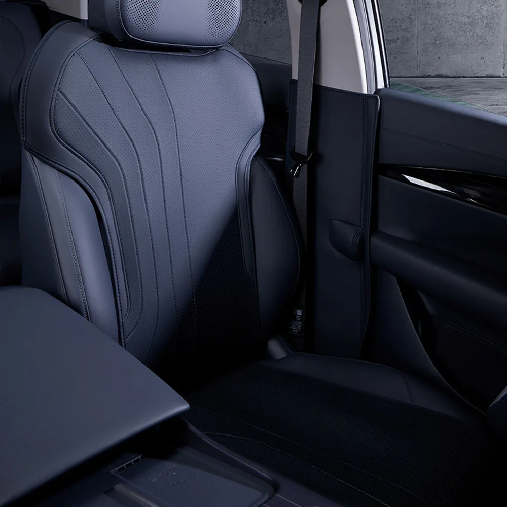 7 Pcs Four Seasons Universal Seat Cushion Cover For Geely EX5 Galaxy E5 2024 2025 2026 Original Car Color Seat Leather Cove - Image 3