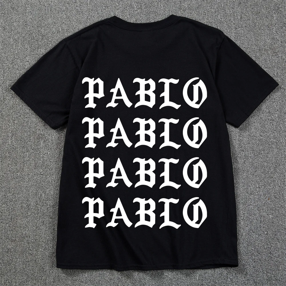 Kanye West I Feel Like Pablo T shirt Men Streetwear Social Club Rapper T-Shirt Round Neck 100% Cotton Casual Pablo tshirt homme