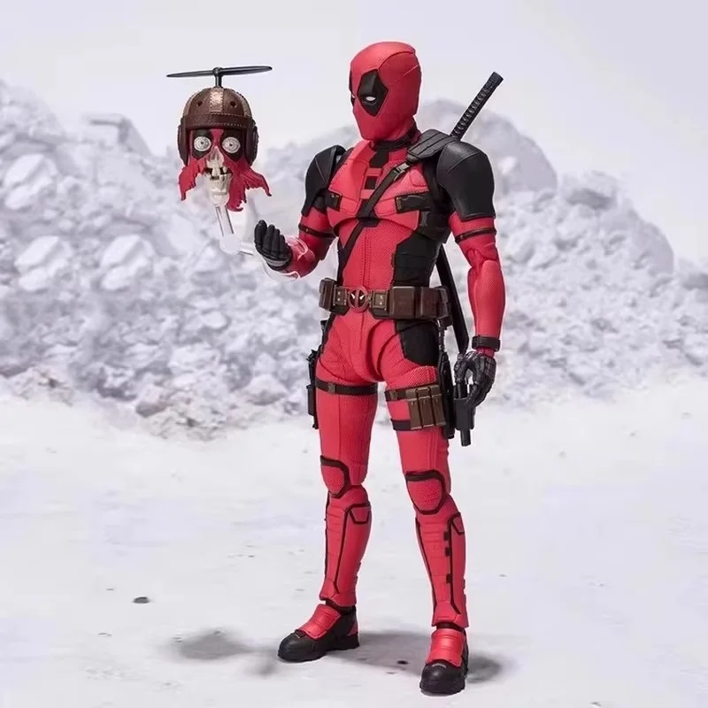 SHF 15cm Universe Deadpool And Wolverine Action Figures Model Desktop Decoration Trendy Toy Collectible Boy Holiday Gifts