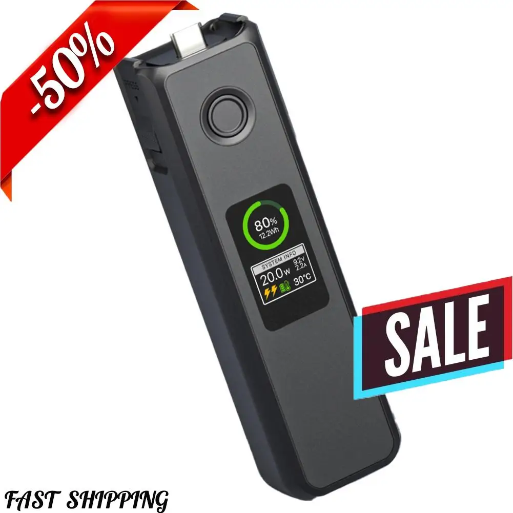 

for dji Osmo Pocket 3 Battery Handle with Built-in 5000mAh Battery 20W Fast Charging Portable Power Bank for Osmo Pocket 3