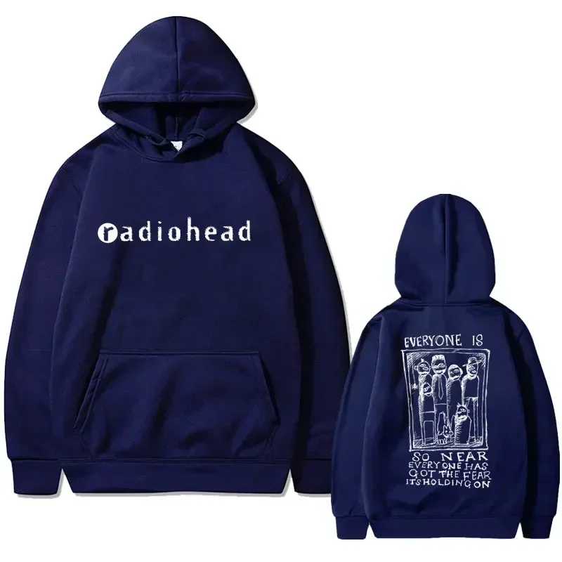 British Rock Band Radiohead Graphic Print Hoodie Men Women's Clothes Male Fashion Vintage Hoody Sweatshirt Gothic Y2k Streetwear