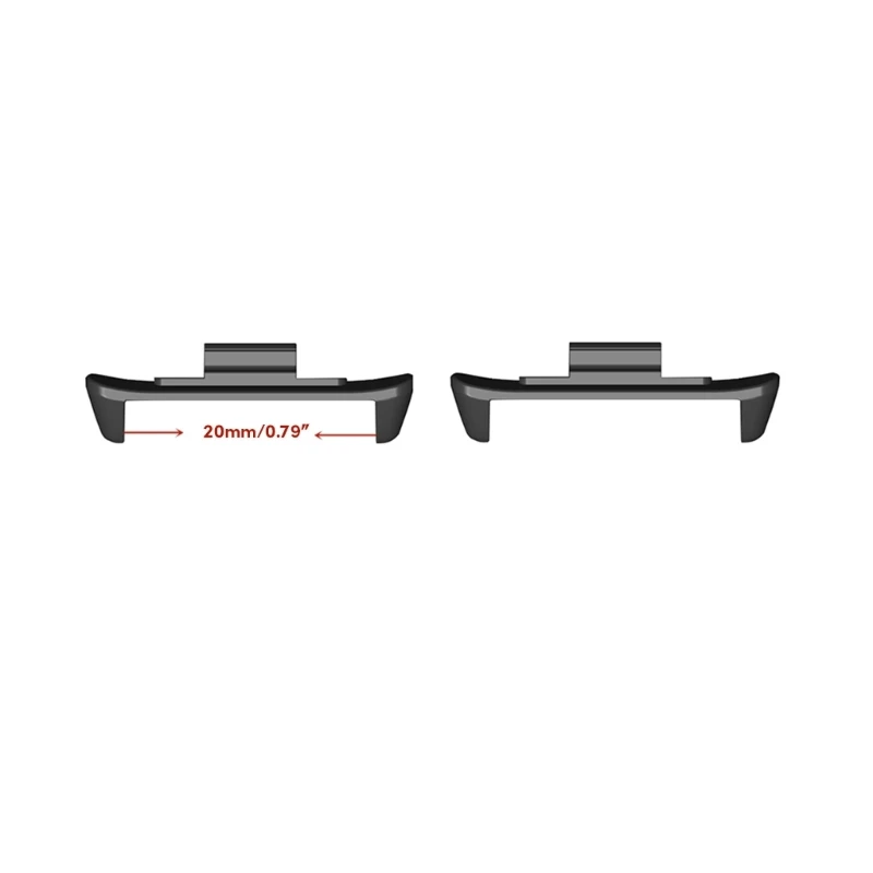 Đầu nối dây đeo đồng hồ QX2B Đầu hạt kim loại Bộ chuyển đổi liên kết đính kèm cho MiBand 8