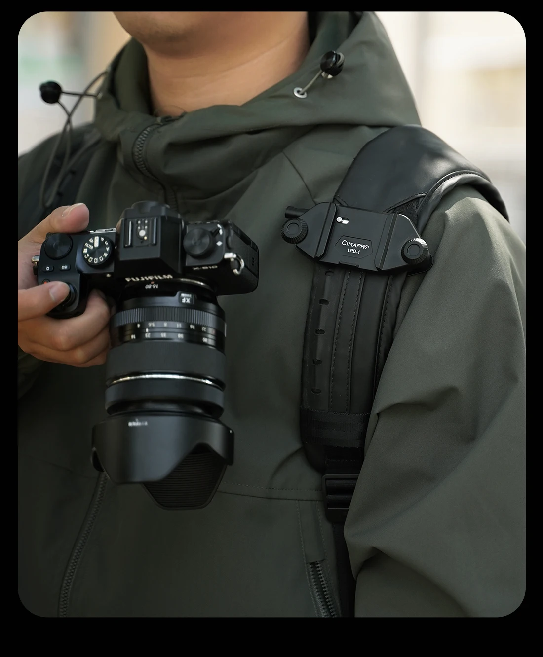 XILETU Cimapro Rucksack-Kamera-Clip, universelle Arca Swiss Schnellwechselplatte für DSLR, Sony, Nikon, Kamera, problemlos – Detail 11