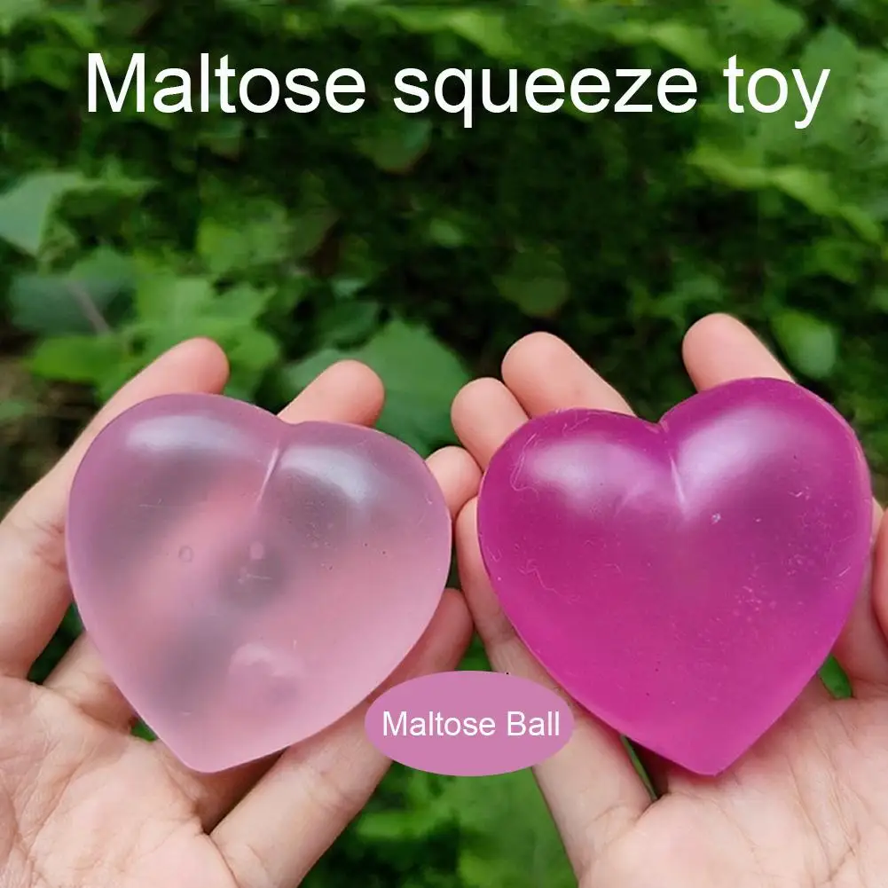 Color Changes Relieves Pressure Toys Anti Pressure Slow Rebound Heart Squeeze Toy As Sun Light Cute Cartoon Maltose Finger Toys