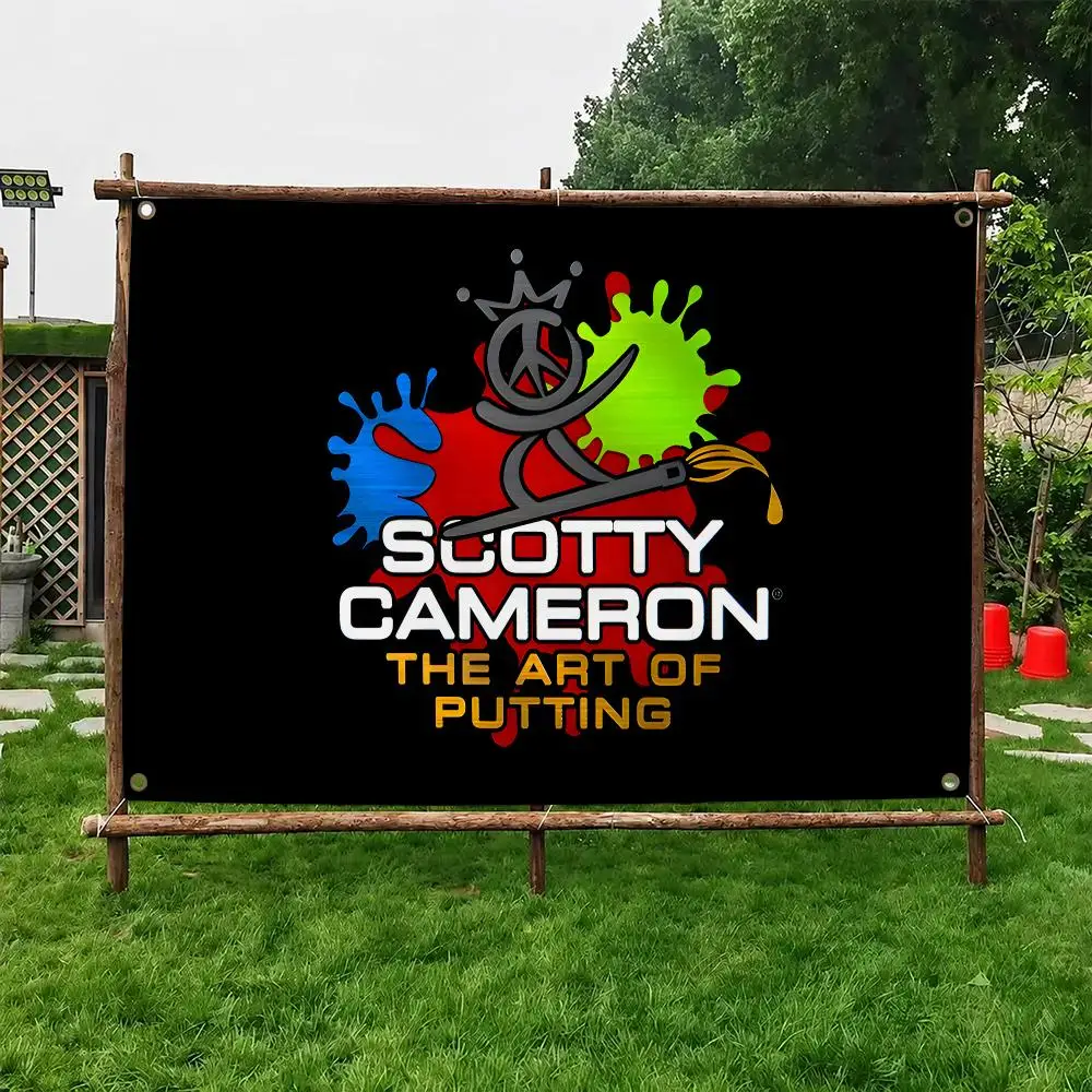 S-Scotty C-Cameron Flags Custom Wall Hanging Background Art Banner For Bedroom Home Living Room Outdoor Decor
