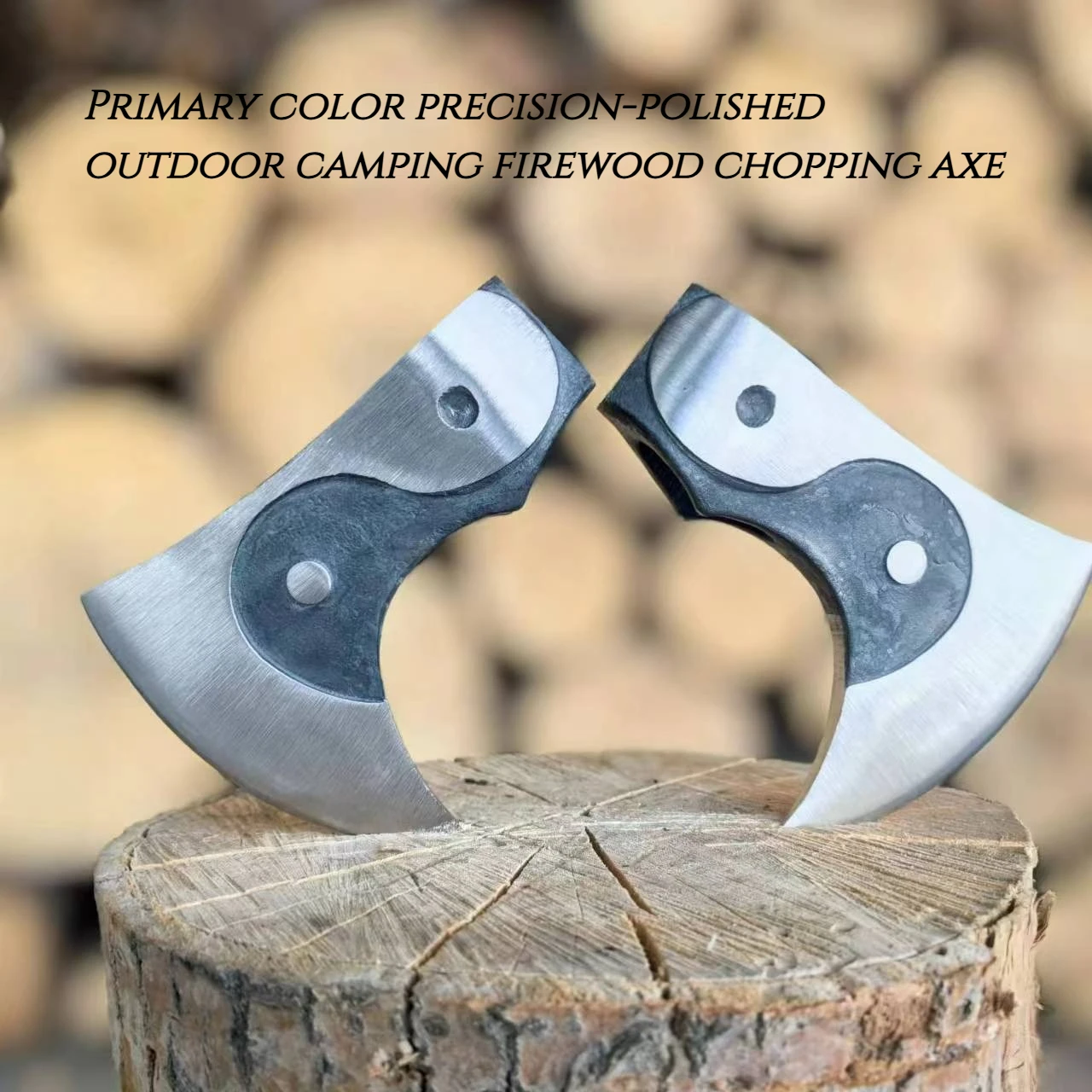 High-hardness Forged Original Color Precision-polished Axe Outdoor Camping Firewood Chopping Multi-functional Use Hand Tools