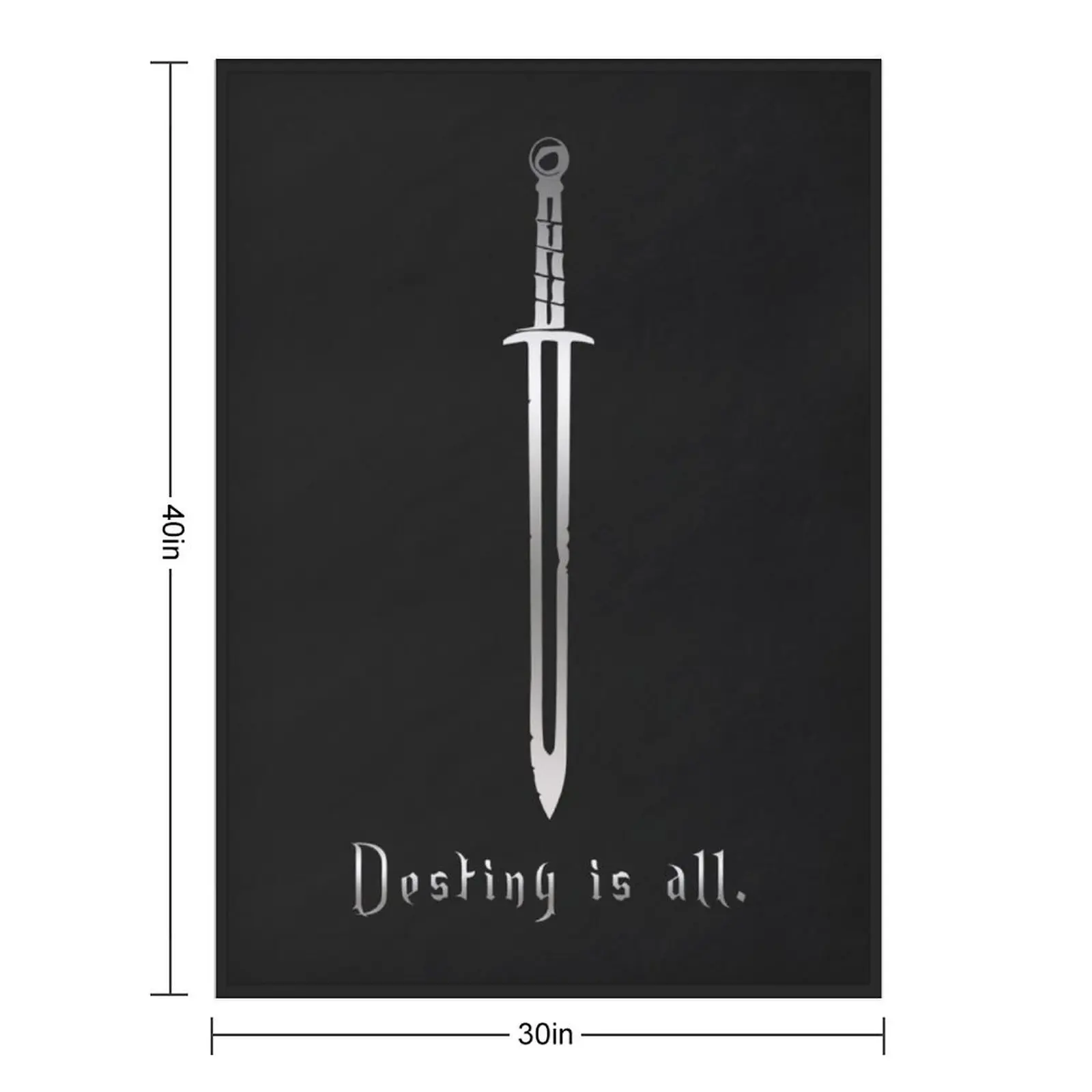 The Last Kingdom - Destiny is all Throw Blanket Thermals For Travel Flannel Fabric Kid'S Cute Decorative Sofas Retros Blankets