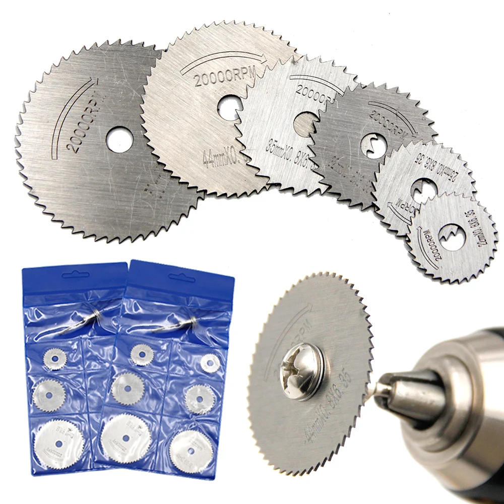 7pc Woodworking Metal Cutting Blade Electric Drill Circular Saw Blade High-speed Steel Electric Grinder Small Saw Blade Tool Set