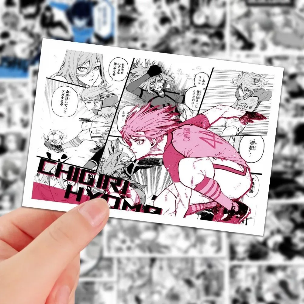 108, наклейки с изображением синей тюрьмы, черно-белая бумага из комического материала, украшение для ноутбука своими руками, наклейки для мобильных телефонов