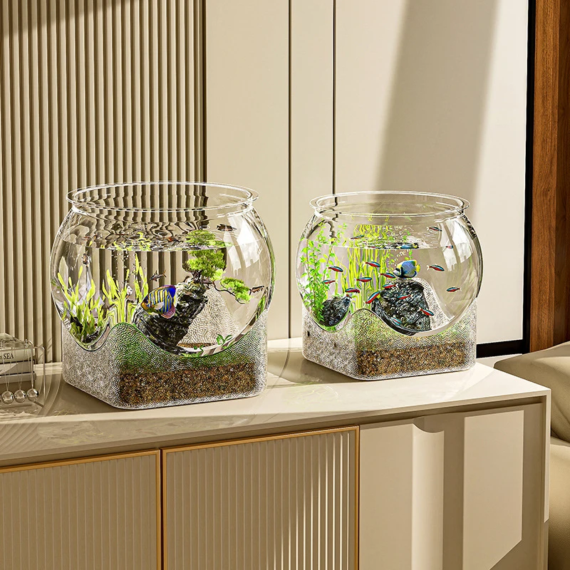 Portable Transparent Round Fishbowl 2