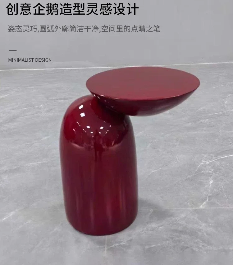 Simple coffee table small apartment living room FRP creative cartoon model room side few household