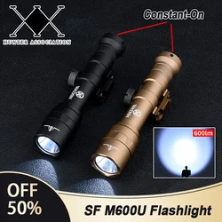 WADSN Tactical Airsoft Surefir M600 M600U Wapen Scout Krachtige Zaklamp Dubbele Functie Schakelaar Jacht Outdoor Fit 20mm Rail