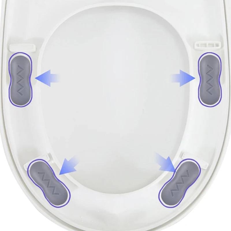 Cuscinetti ammortizzanti del sedile guarnizione del coperchio del water antiscivolo autoadesiva ammortizzatore cuscino del coperchio del water universale paraurti del sedile del water
