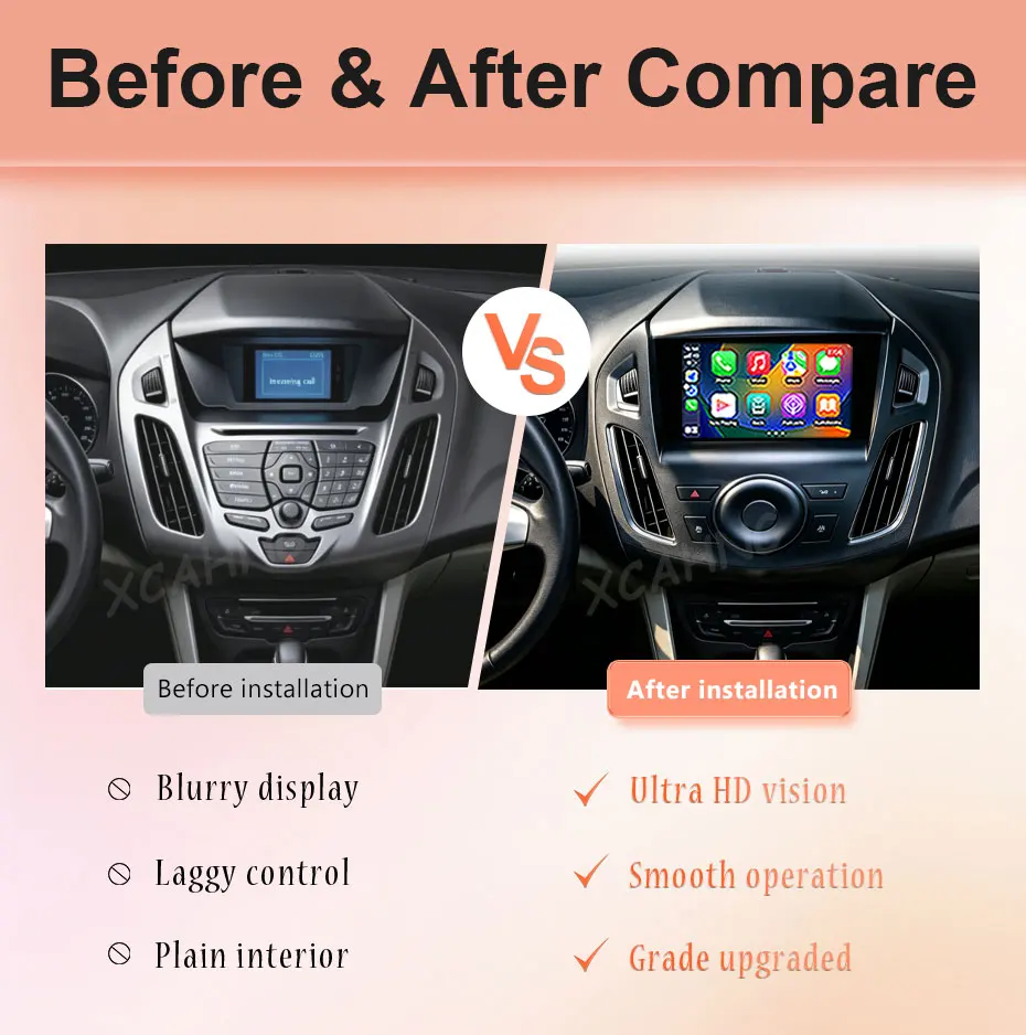 for Ford Transit Tourneo Custom MK2 2014-2015 Video Audio Player 9