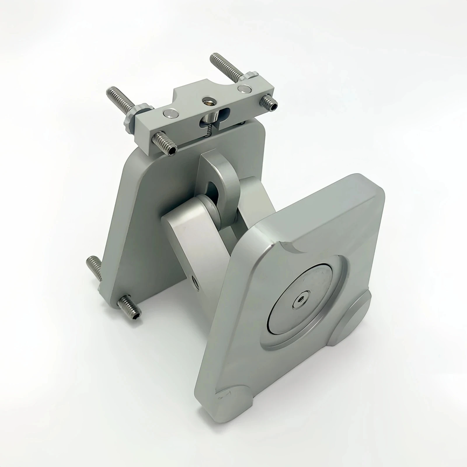 Dental Model Surveyor, Adjustable Dental Lab Model Mounting Jig with Magnetic Base & Fixing Screws for Articulator Model Work